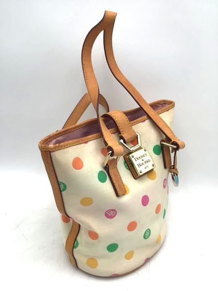 Dooney &amp; Bourke Leather Polka Dot Tote W/ COA