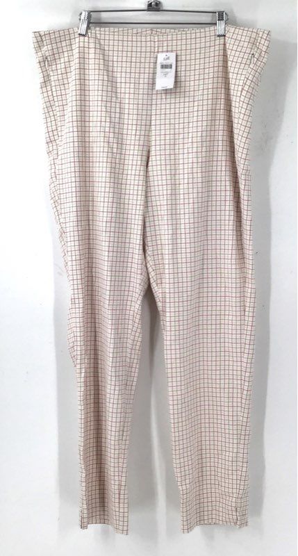 NWT J.Jill Women's Multicolor Plaid Trouser Pant - Size 18T