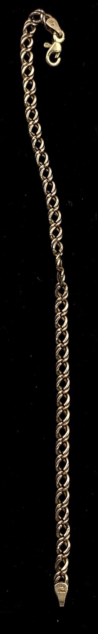 Marvelous 10K Yellow Gold 7.5" Link Bracelet 2.82g
