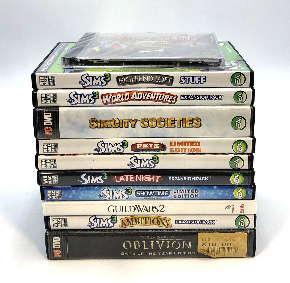The Sims 3 Oblivion Guild Wars 11 PC Game Lot DVD ROM EA Bethesda