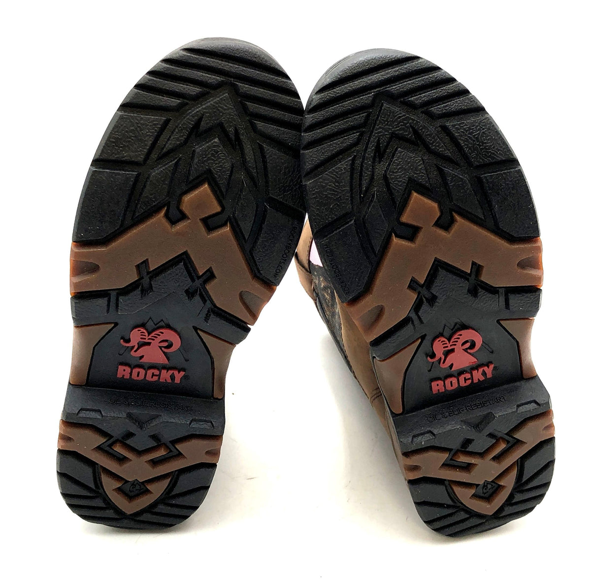 Rocky Kid's 8 Inch Hunting Brown Pink Camo Pull-On Boots Size 5M
