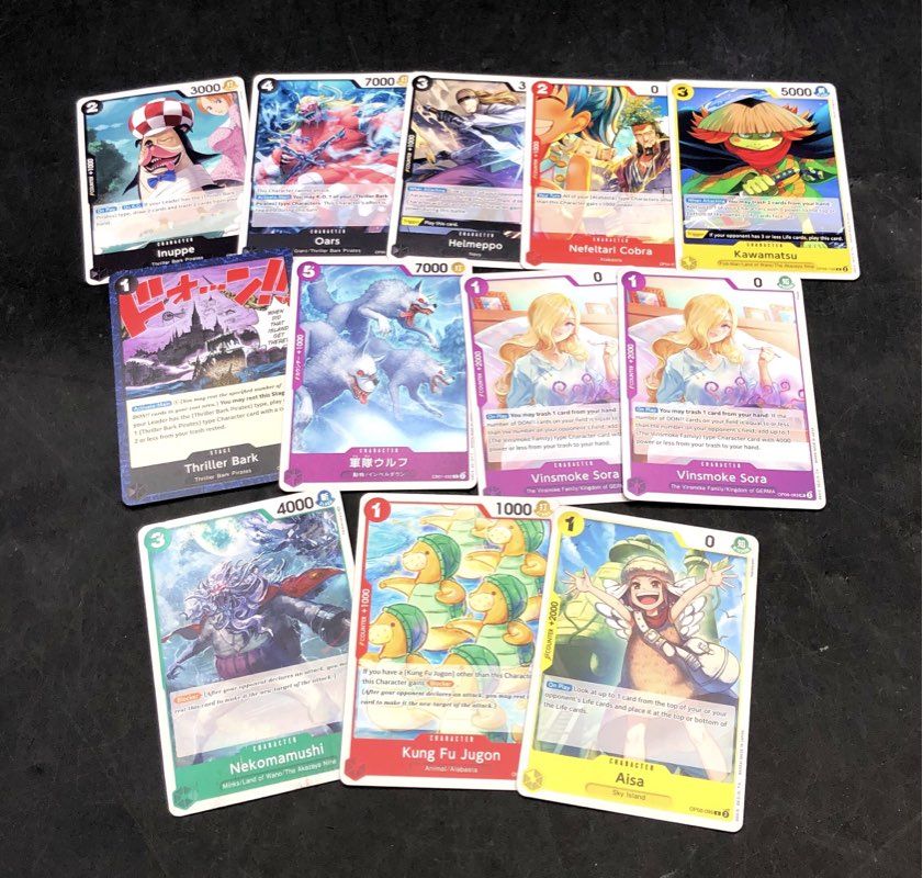 One Piece Card Game Lot Mixed Sets OP01 OP02 OP06 Approx 80 Cards See Photos