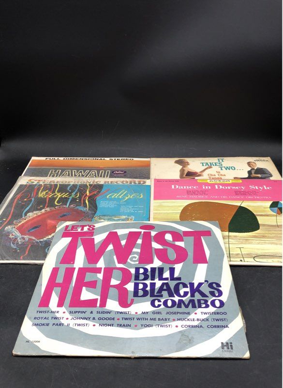 Bill Black's Combo Let's Twist Her & More Vinyl Records Lot