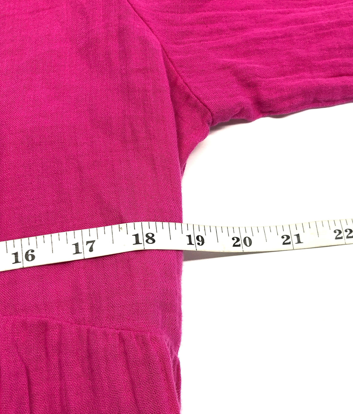 Gap Women's Pink Crinkle Cotton Gauze Tiered V-Neck Mini Dress Sz M Tall NWT