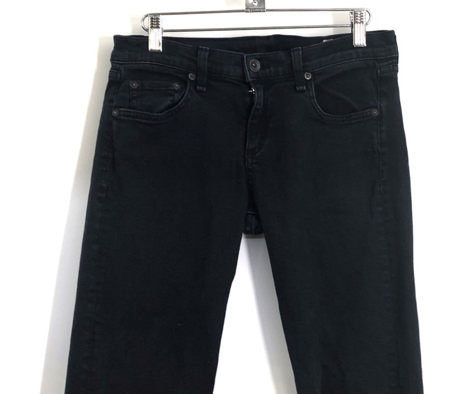 Rag & Bone Women's Black Distressed Skinny Jeans W1590K120ACO Size 26