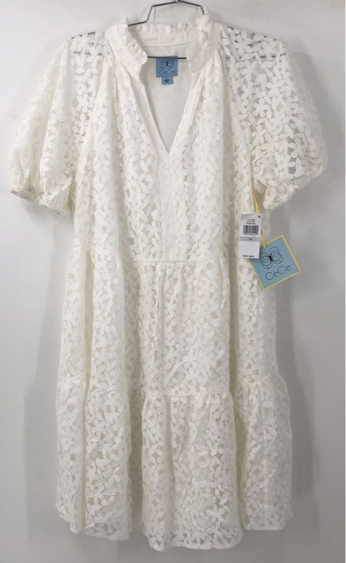 NWT Cece Women's Ivory A-Line Dress - Size 1X