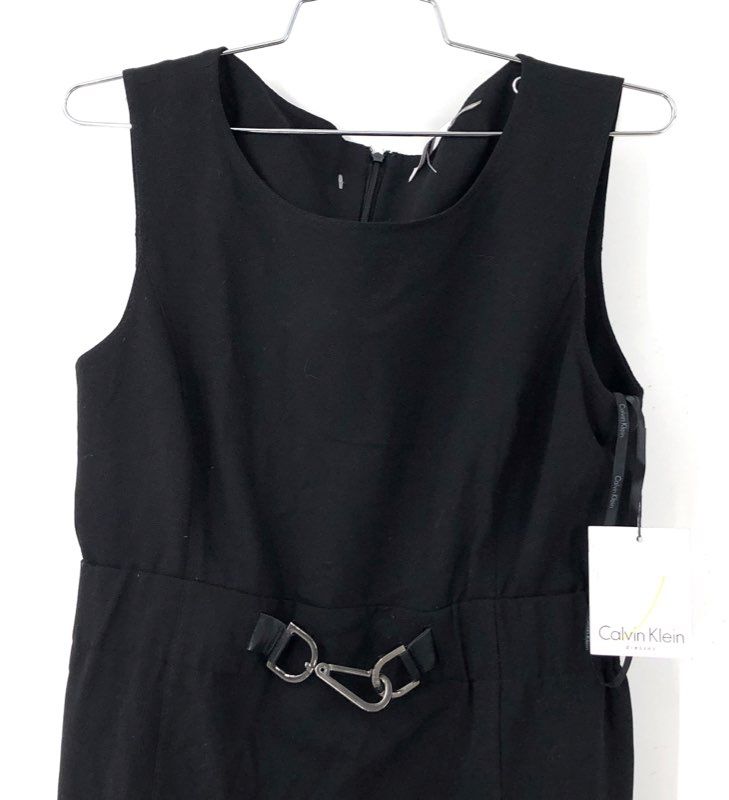 NWT Calvin Klein Women's Black Sheath Dress - Size 6