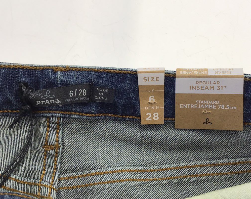 NWT Prana Women&#39;s Blue Skinny Jeans - Size 6