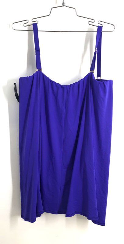 Lauren Ralph Lauren Women's Purple Draped Front Tankini Swimsuit NWT Size 20W