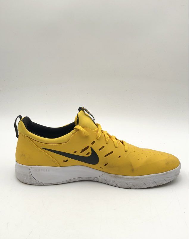 Nike SB Nyjah Free Amarillo Black White Men's Skate Shoes Size 13