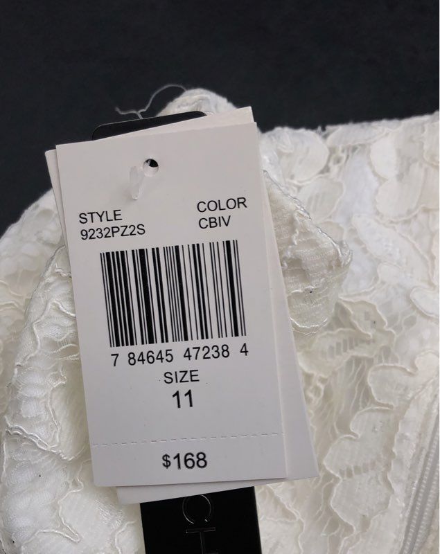 NWT My Michelle Women's Ivory Cropped Blouse - Size 11