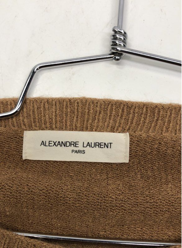 Alexandre Laurent Paris Women's Pullover Sweater Camel Boat Neck M