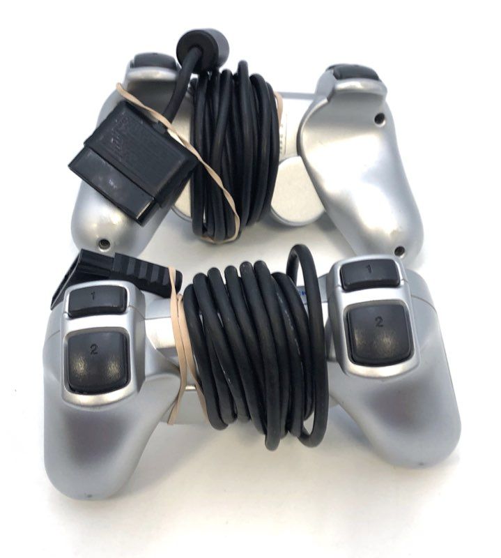 Lot of 3 Sony PlayStation 2 PS2 DualShock 2 Controllers OEM Original