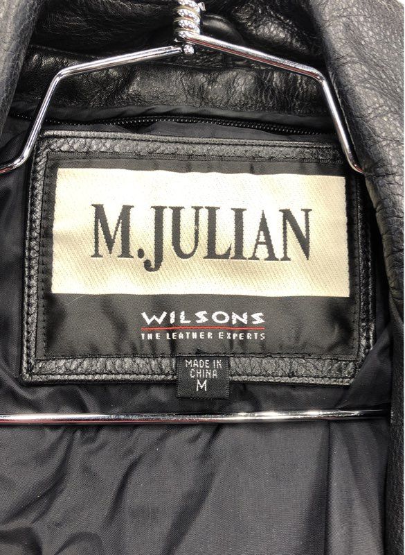 Wilsons Men's Black Leather Jacket - Size L