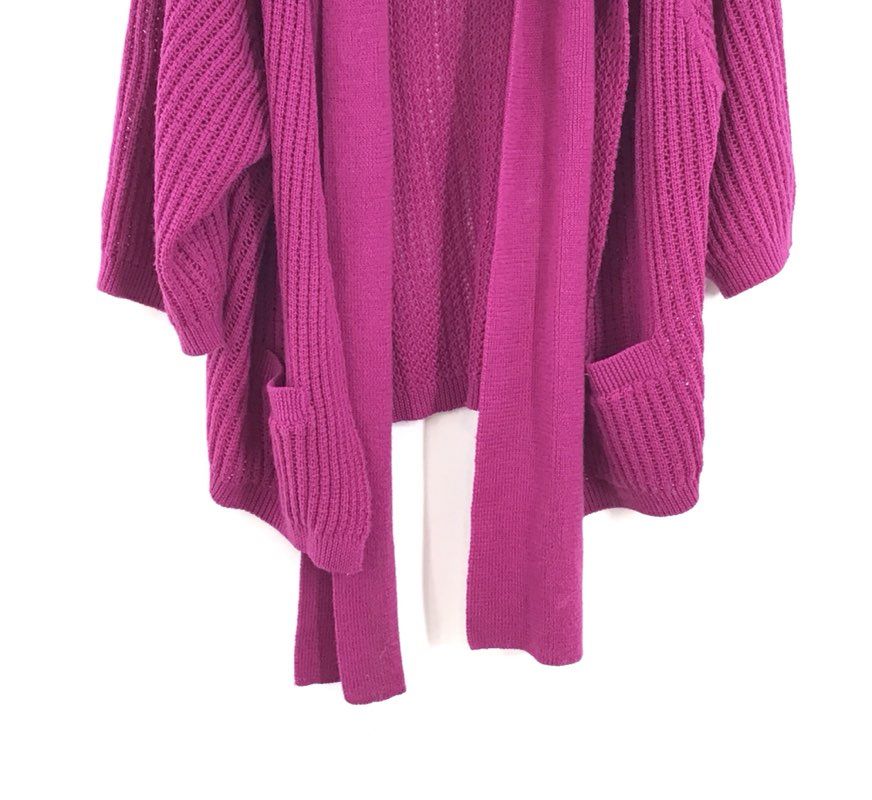 NWT Karen Kane Women&#39;s Orchid Debut Cardigan Sweater With Scarf - Size Large