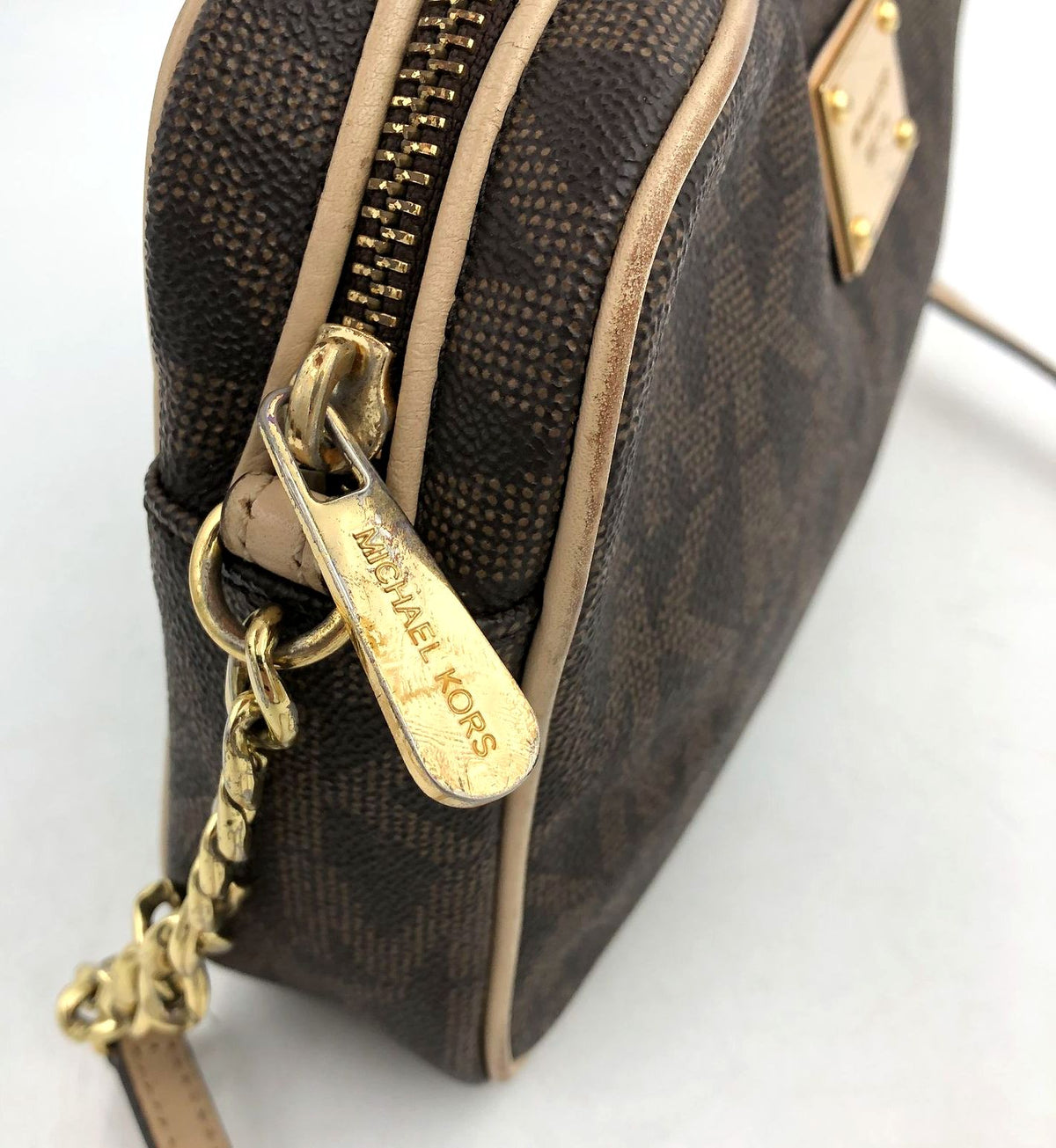 Authentic Michael Kors Brown Luxury Crossbody Bag - COA Included