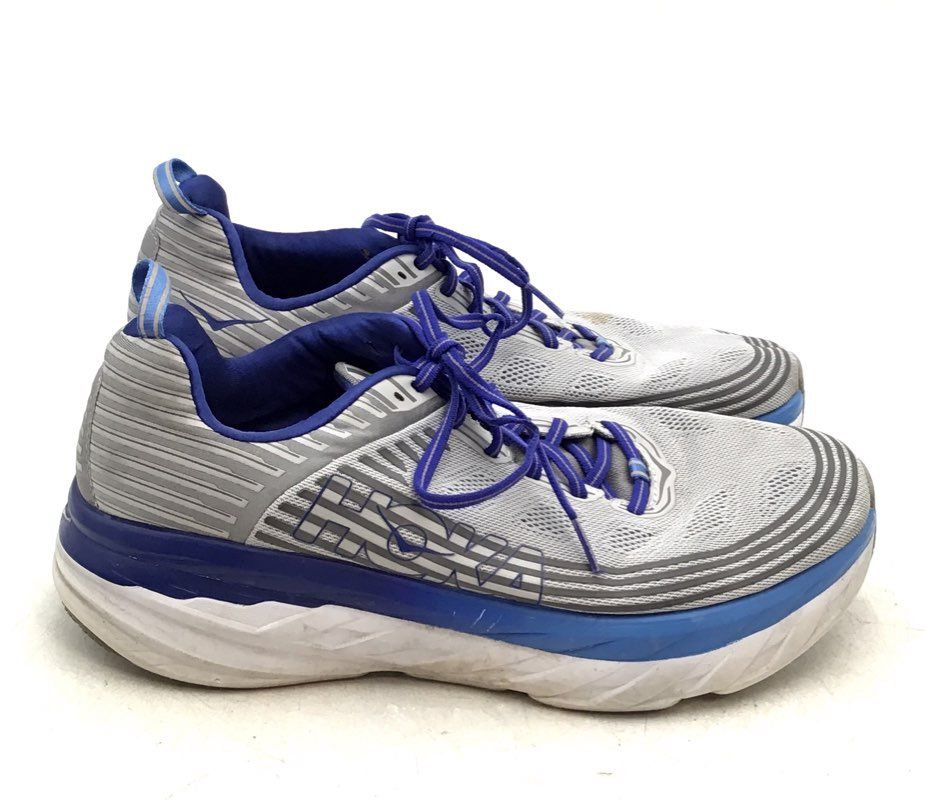 Hoka One One Men&#39;s Bondi 6 1019269 Gray Low-Top Running Shoes - Size 12