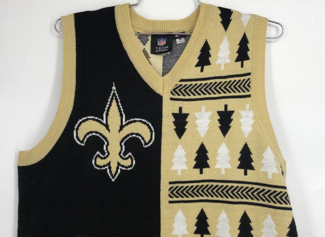 NFL New Orleans Saints Football Sweater Vest - Size Small