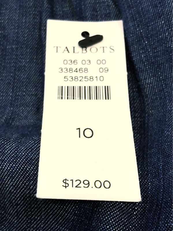 Talbots Women's Blue Tiered Sleeveless Tencel Lyocell Maxi Dress Sz 10 NWT