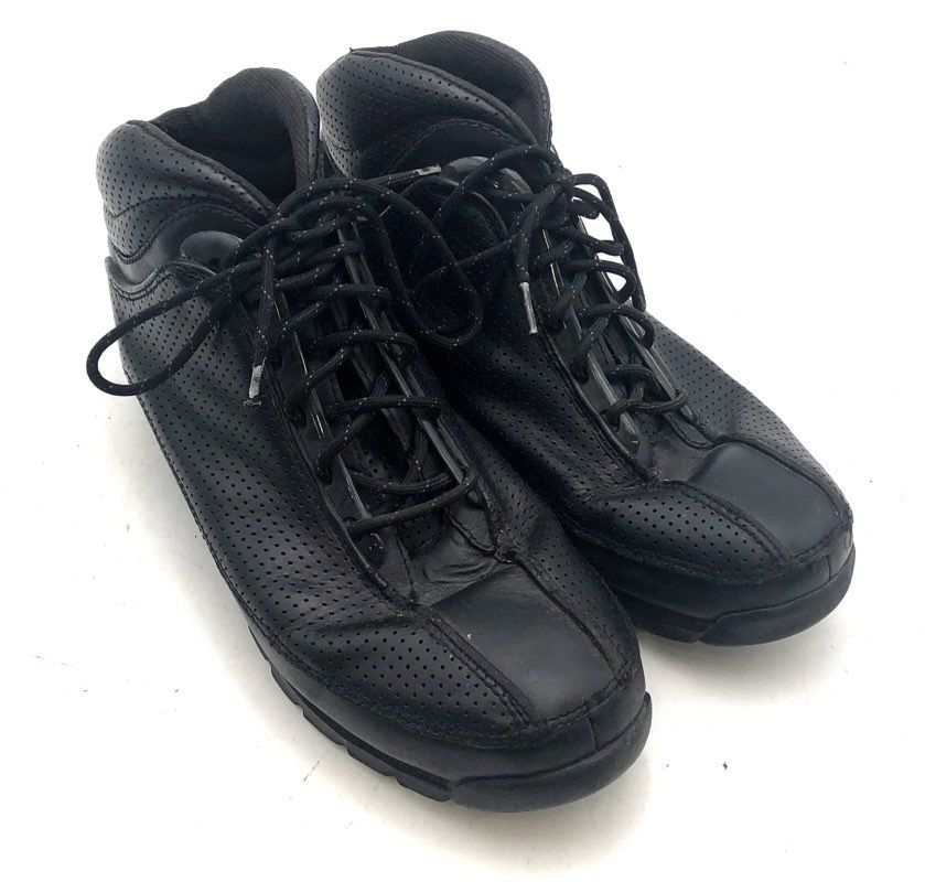 Timberland 58006 Black Perforated Leather Mid Top Sneakers Men's Size 10.5 M