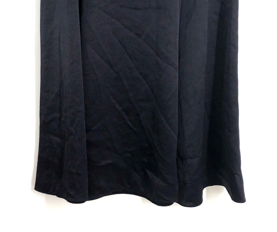 Elie Tahari Women's Navy Blue Triacetate Blend A-Line Midi Skirt Sz 6