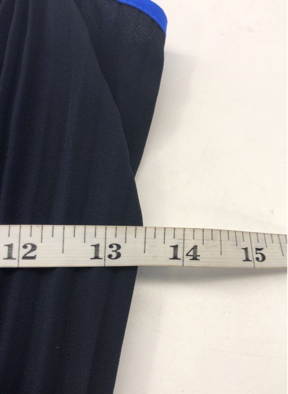 Banana Republic Women's Pleated Colorblock Midi Dress Blue Black NWT Size 6