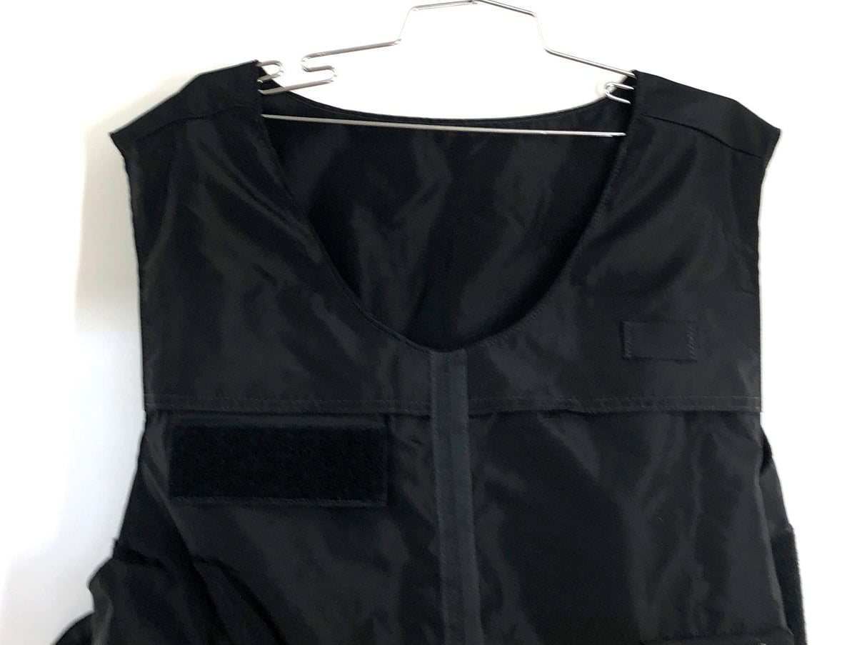 ABA Men's Black Tactical Ballistic Vest Carrier TOC Utility Pockets Sz 2XL