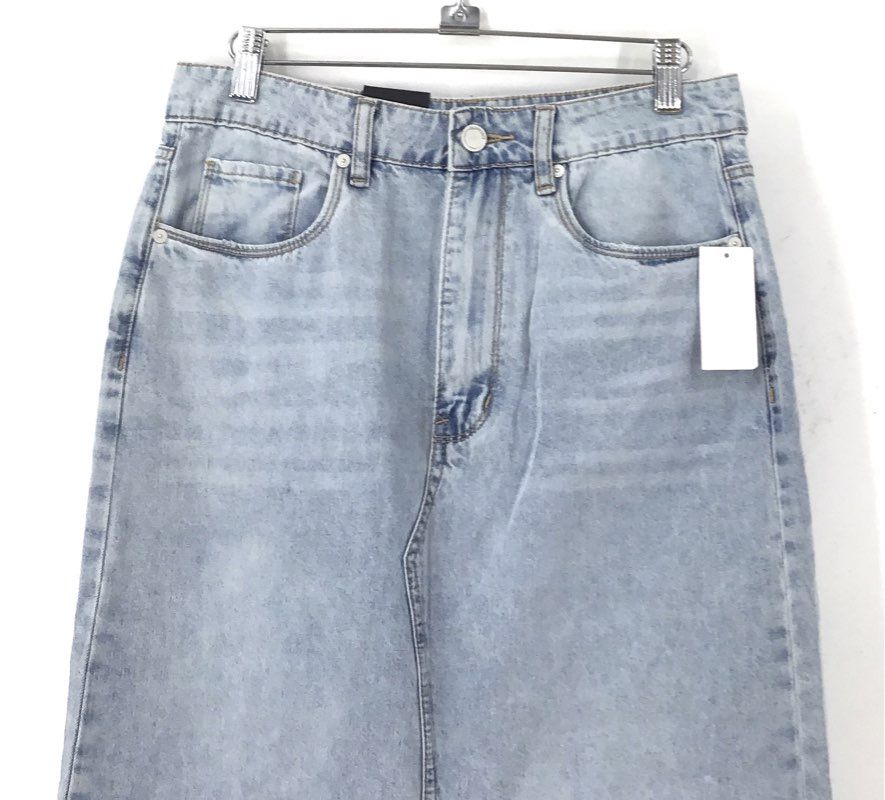 NWT Blanknyc Women's Light Blue Denim Maxi Skirt - Size 27