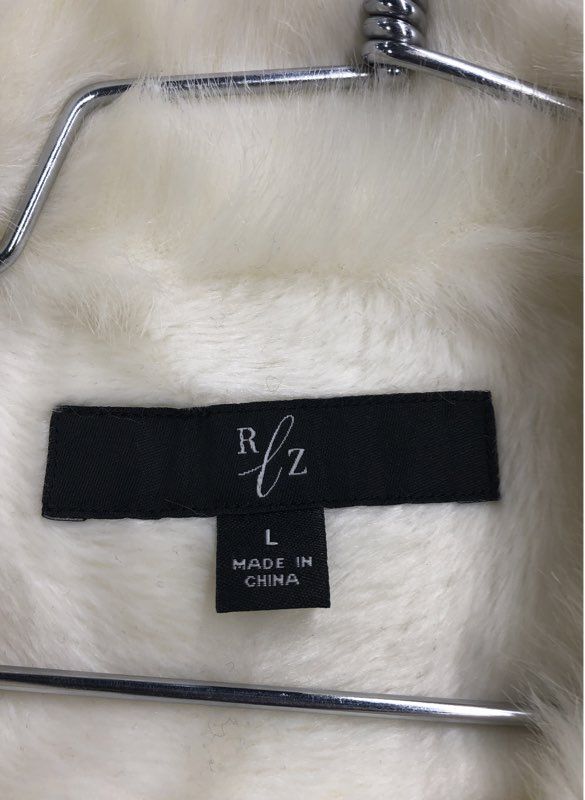 Rachel Zoe Women's White Fur Vest - Size L