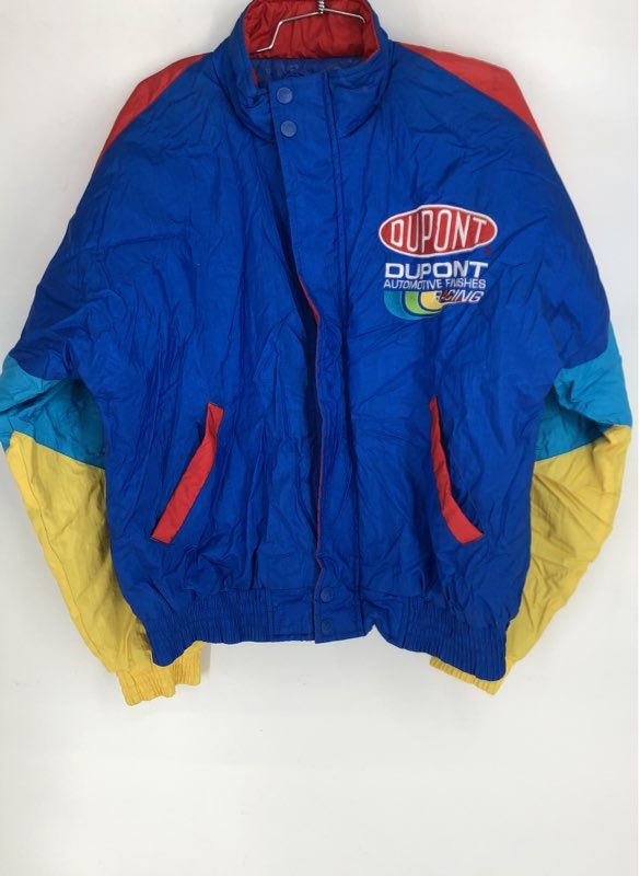 Vintage 90s Jeff Gordon 24 Dupont NASCAR Rainbow Warriors Chase Jacket Sz S