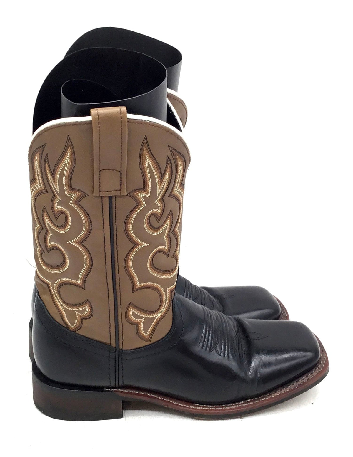 Laredo Men's Black Brown Western Boots - Size 7D