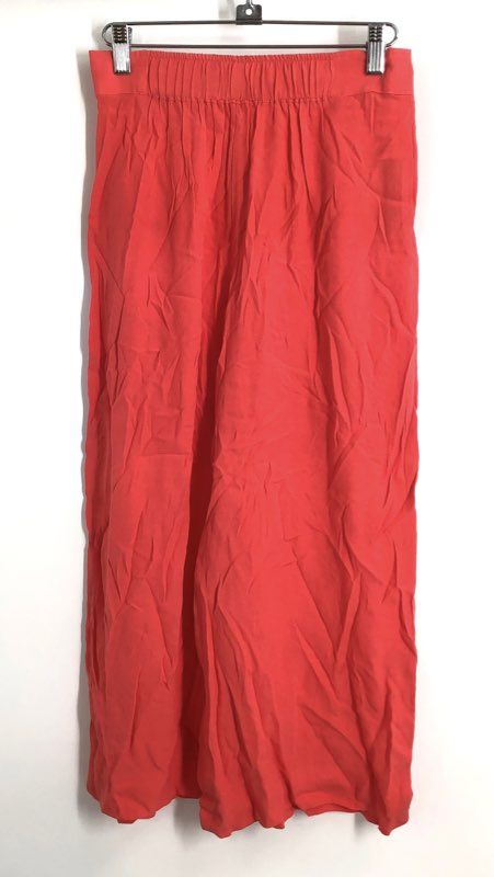 Mango MNG Women's Coral Wide Leg Pleated Elastic Waist Pants Sz XS NWT