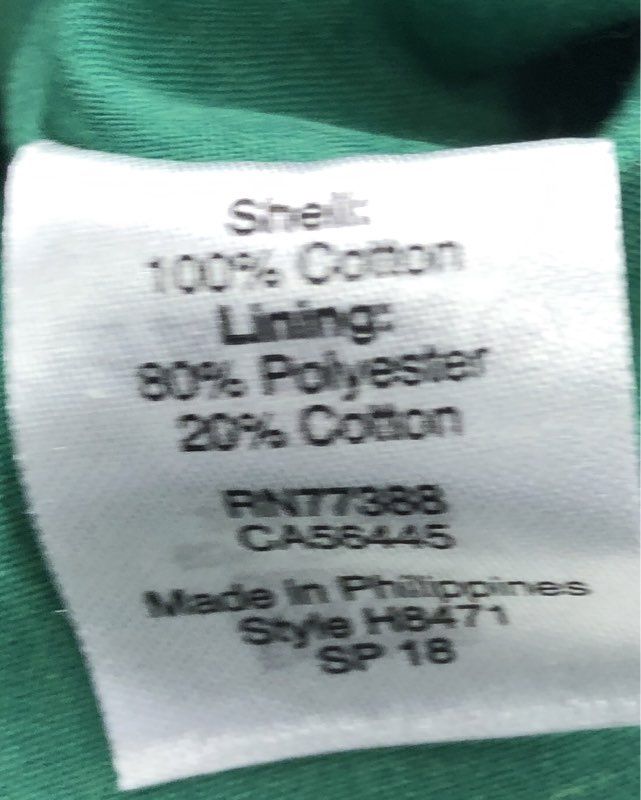 NWT J. Crew Women's Green Cotton A-Line Dress - Size 2