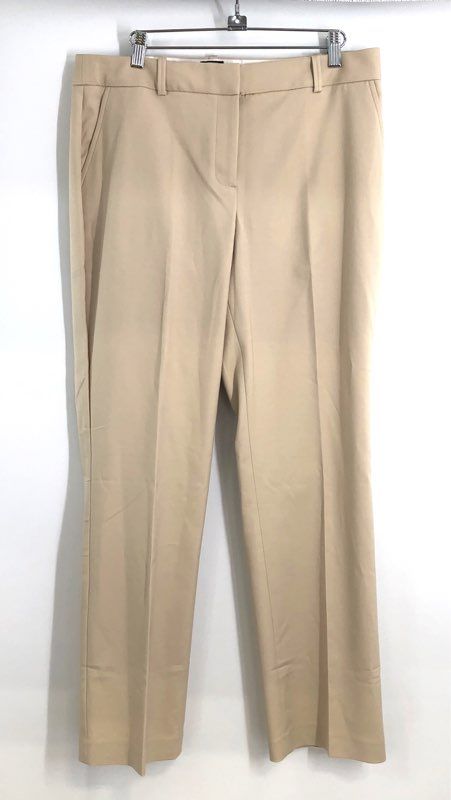 Talbots Women's Tan Freeport Curvy Straight Leg Cotton Blend Pants Sz 10 NWT