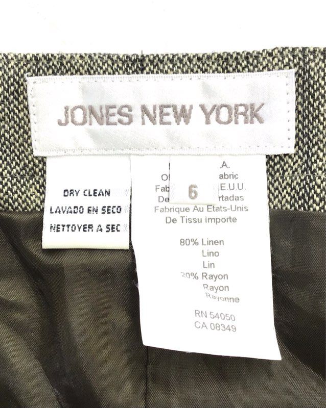 NWT Jones New York Women's Gray A-Line Skirt - Size 6