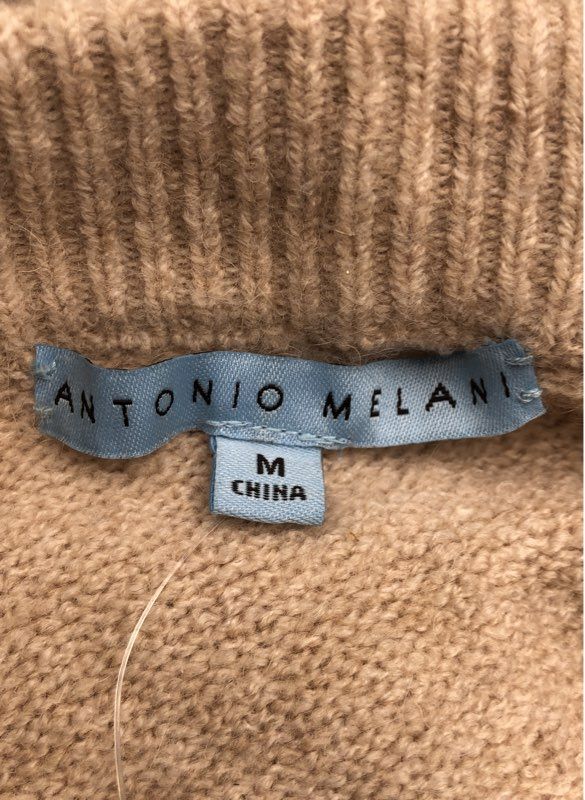 Antonio Melani Oatmeal Luna Split Hem Cuff Sweater Women's M NWT