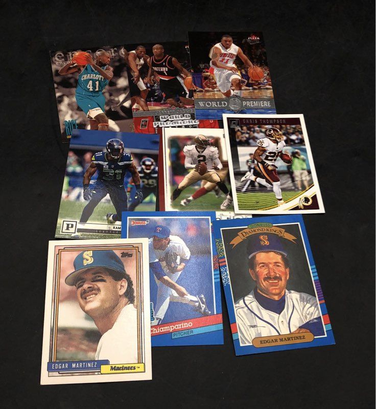 Large Mixed Sports Card Lot Baseball Football w/ Sealed 1980s Topps Packs