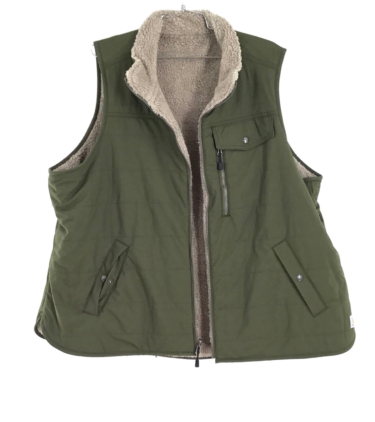 NWT Carhartt Women&#39;s Green Vest - Size 2X