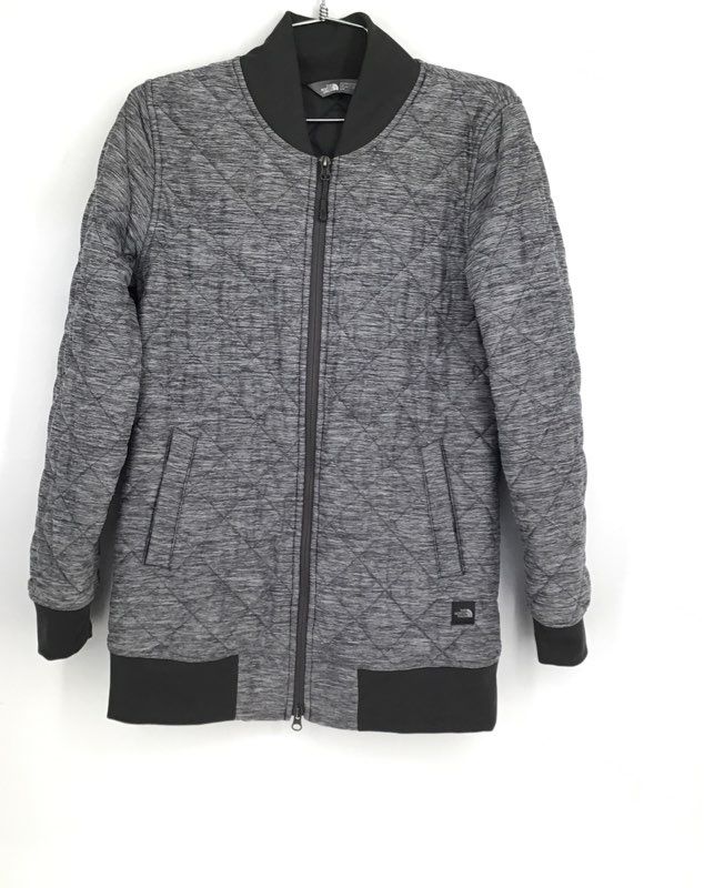 The North Face Women&#39;s Gray Bomber Jacket - Size S