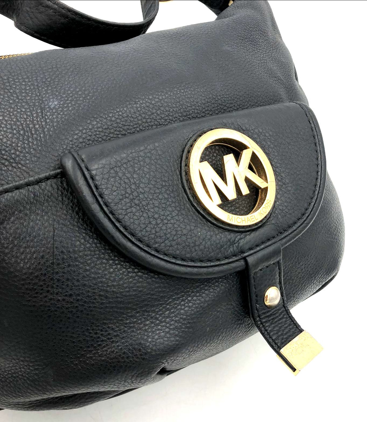 Authentic Michael Kors Women&#39;s Black Luxury Leather Shoulder Bag - COA Included