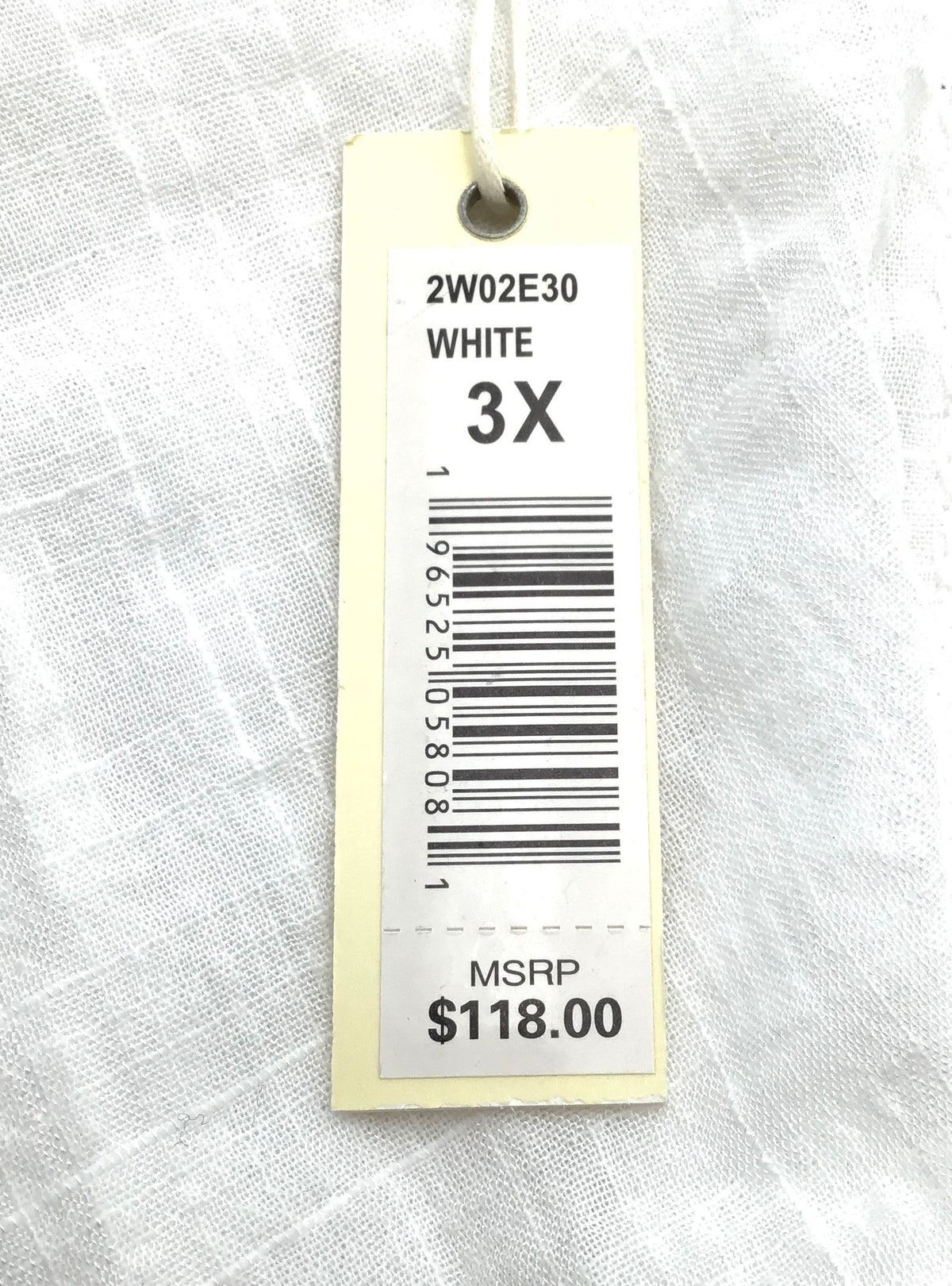 NWT Max Studio Women&#39;s White Short Sleeve V-Neck Blouse - Size 3X