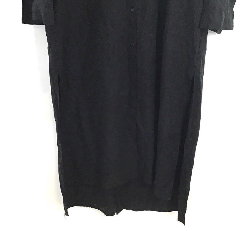 Chelsea & Violet Women's Black Long Sleeve Button Front Maxi Dress L NWT