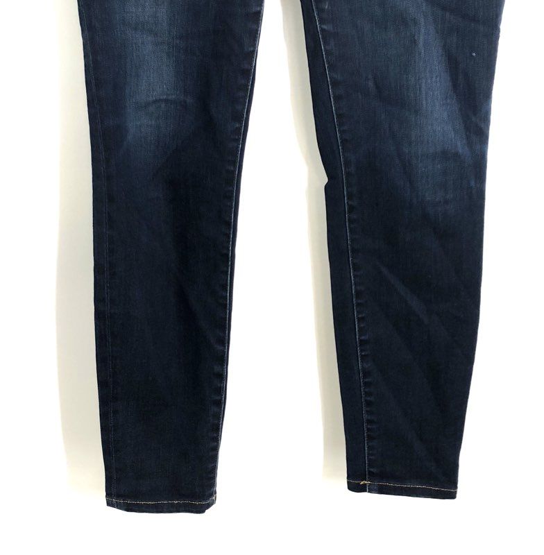 Madewell Women's 9" High-Rise Skinny Jeans Dark Indigo Blue Stretch Sz 28T