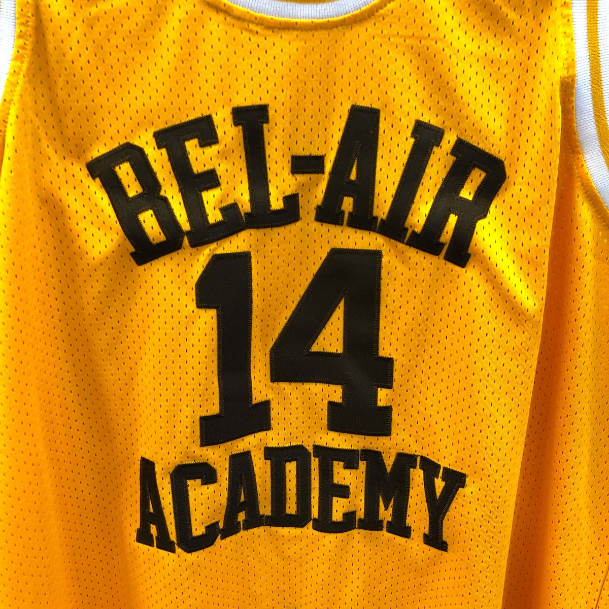 Bel-Air Academy Smith #14 Men's Orange/Black/White Basketball Jersey - Size XXL