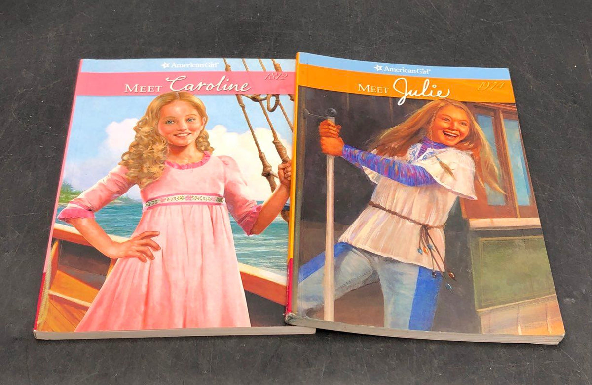 American Girl Book Lot 6 Pieces Samantha Felicity Julie Caroline Lanie Isabelle