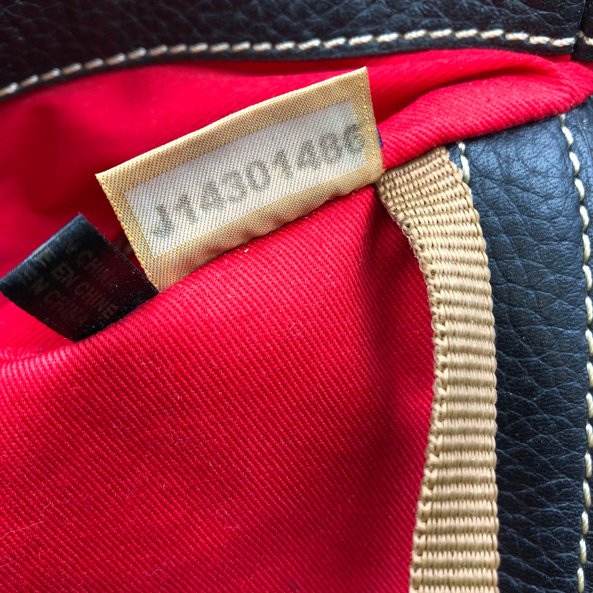 Dooney & Bourke Black Pebbled Leather Madeline Satchel Bag Gold Hardware COA