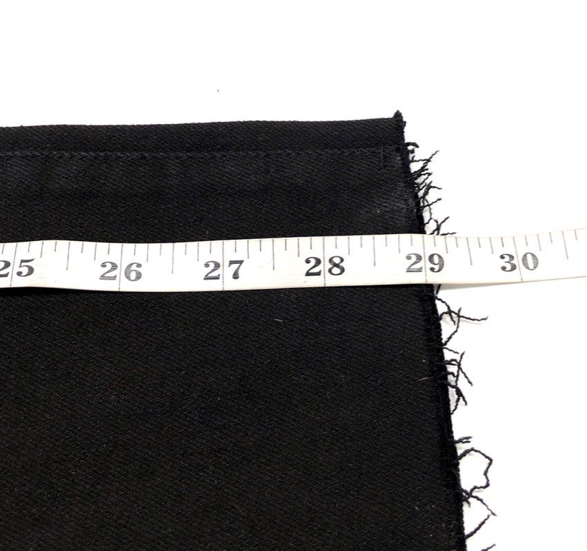 NIC+ZOE Women's Black Mid Rise Straight Leg Frayed Hem Denim Jeans Sz 32 NWT