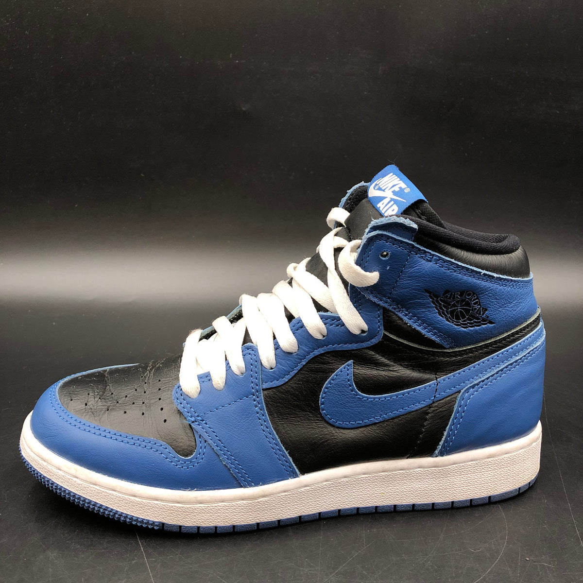 Nike Air Jordan 1 Boy's Retro 'Dark Marina Blue Sneakers-Size: 6Y (+COA)