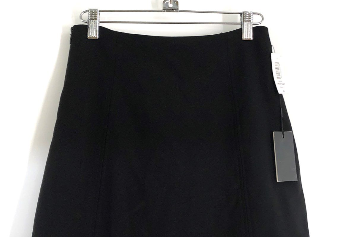 Babaton Aritzia Women's Black Fine Japanese Fabric Midi Skirt NWT Size 4