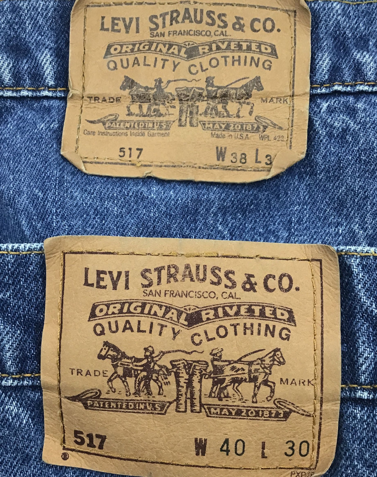 Levi&#39;s Denim Straight Jeans - Size 40X30 Lot Of 2